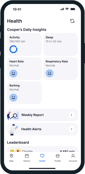 Tractive App Interface